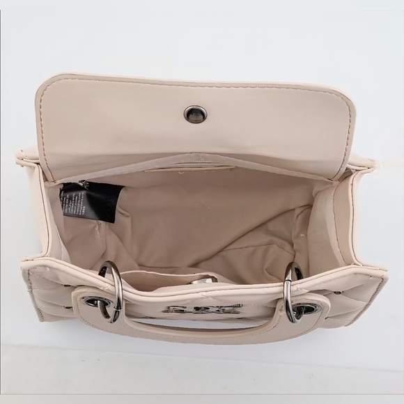 Badgley Mischka Small Handle Quilted Crossbody Tote With Round Studs, NWT - Picture 6 of 7